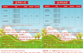 保险单页绿色单页印刷品