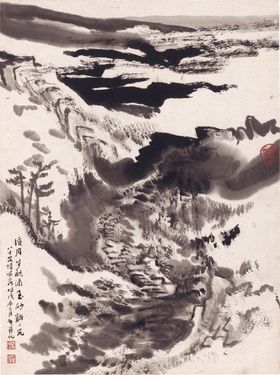 水墨传统国画山水
