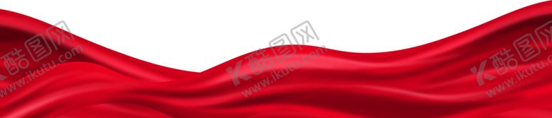 编号：23828902041516192940【酷图网】源文件下载-红色大气飘带免扣元素图片