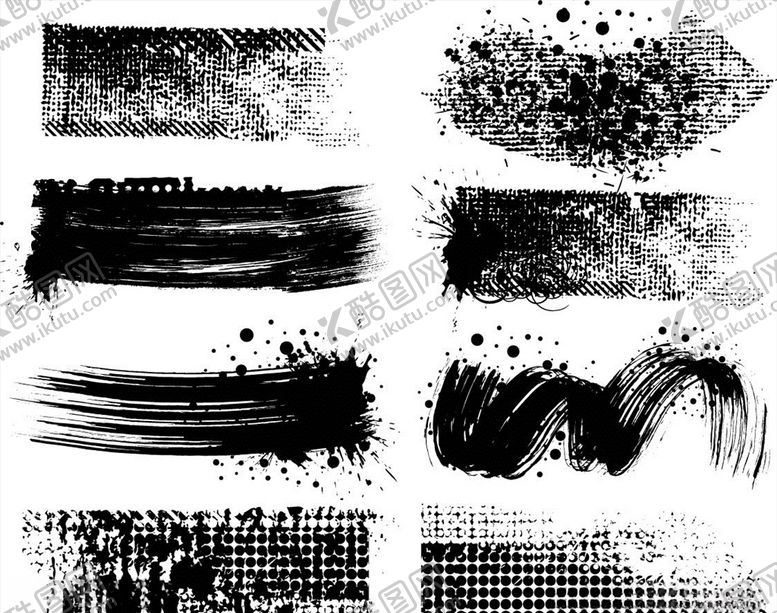 编号：28847210032106423999【酷图网】源文件下载-矢量水墨笔触