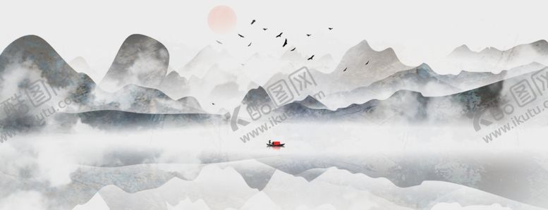编号：14891306181915149376【酷图网】源文件下载-水墨山水