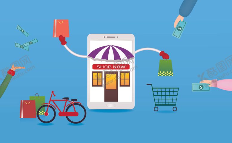 编号：76176609290826487646【酷图网】源文件下载-购物背景