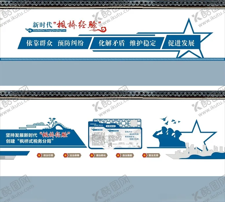 编号：46833402211023143154【酷图网】源文件下载-枫桥经验文化墙
