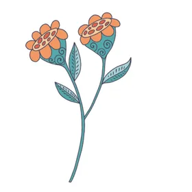 卡通绘画小鸟图案