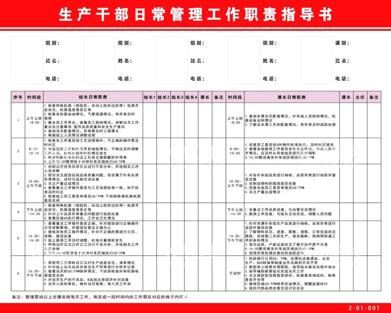 编号：37783711251805235667【酷图网】源文件下载-生产工作职责指导书管理车间