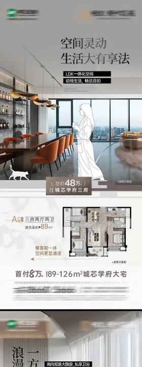 地产户型价值系列海报
