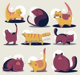 手绘猫