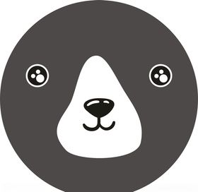 手绘卡通熊