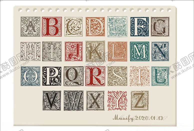 编号：27470009230700581048【酷图网】源文件下载-欧式字母设计