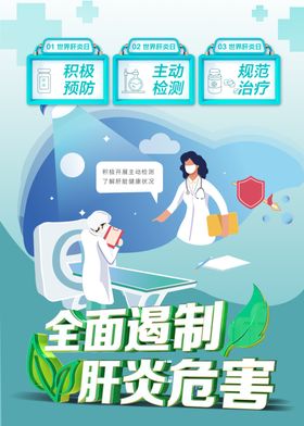 全面遏制肝炎危害海报