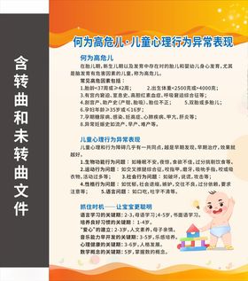 何为高危儿·儿童心理行为异常表