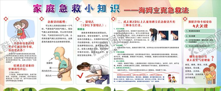 编号：27512509262159535330【酷图网】源文件下载-家庭应急知识海姆立克急救法