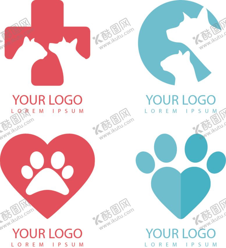 编号：41736210202101416553【酷图网】源文件下载-宠物医院logo标志设计