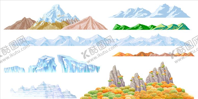 编号：42249106271428078819【酷图网】源文件下载-山插画失量