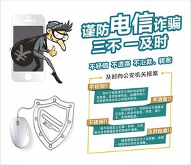 谨防电信诈骗网络安全广告素材