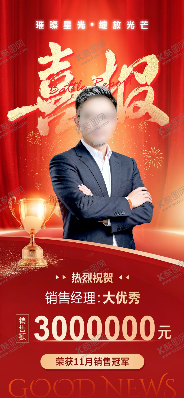 编号：26360712311724071970【酷图网】源文件下载-2026喜报战报排名海报