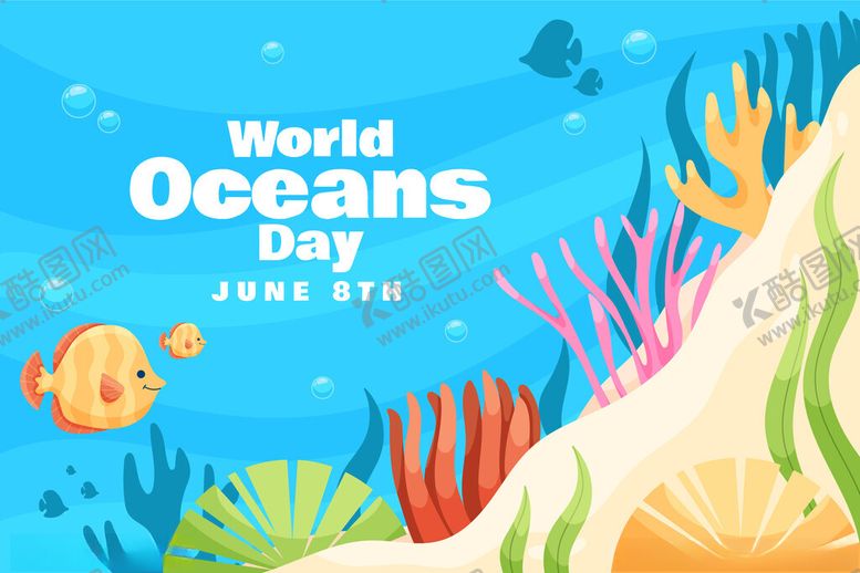 编号：25090911151831042855【酷图网】源文件下载-世界海洋日宣传插画