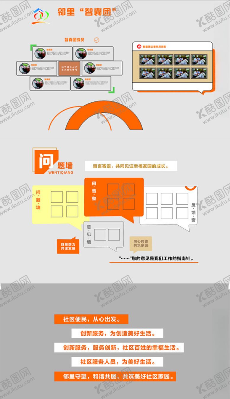编号：77810411141931508481【酷图网】源文件下载-橙色简约网页界面设计图