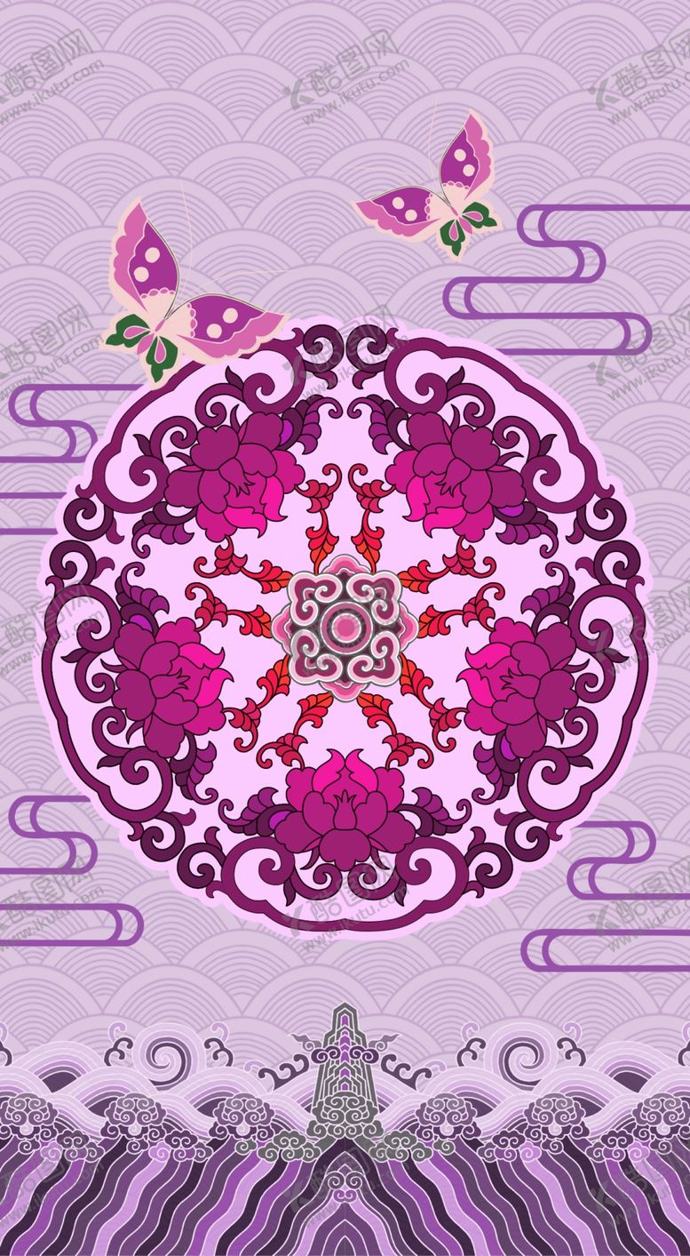 编号：71069909141808041198【酷图网】源文件下载-牡丹花开宫廷风手机壳设计