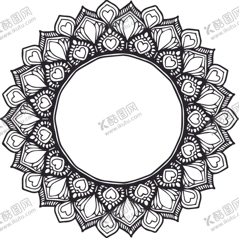编号：94724506252347335843【酷图网】源文件下载-曼陀罗花纹