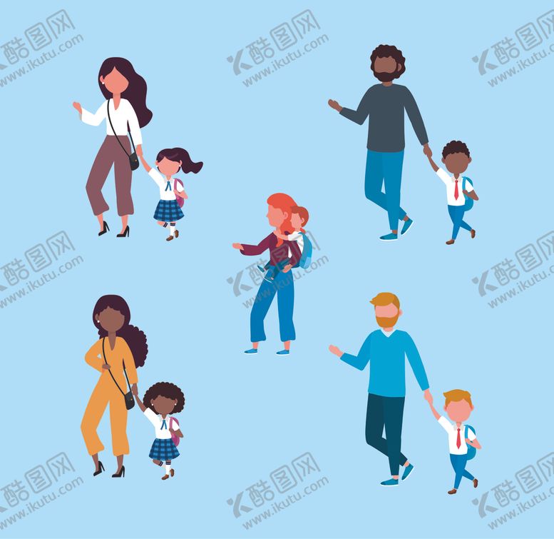 编号：31380609210322387333【酷图网】源文件下载-学生日常生活主题插画