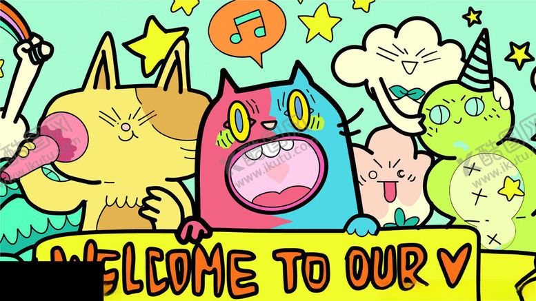 编号：91218804060218248451【酷图网】源文件下载-卡通风格欢迎场景插画