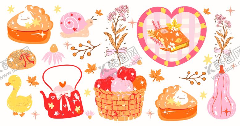 编号：58048010071607299217【酷图网】源文件下载-手绘甜品插画