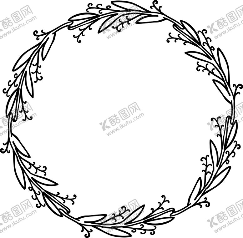 编号：95714409140505364012【酷图网】源文件下载-圆形花环