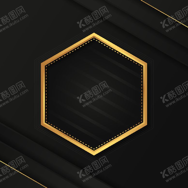 编号：34683801131404278573【酷图网】源文件下载-金色花纹黑色背景