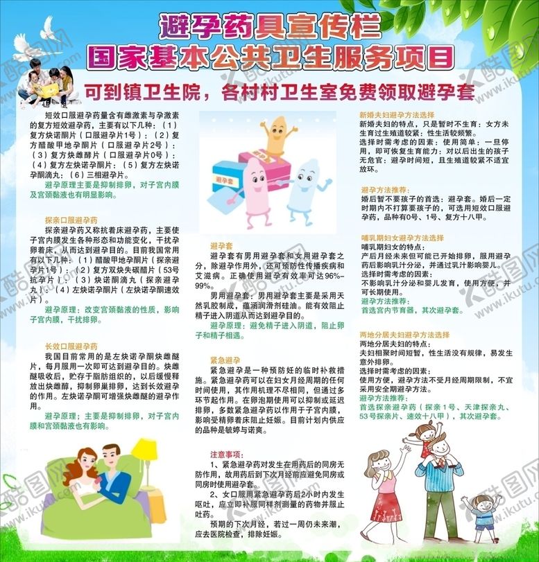 编号：96703210261646392363【酷图网】源文件下载-避孕药具计生背景避孕知识