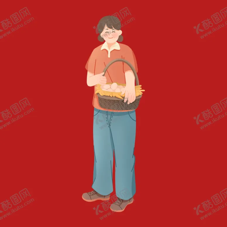 编号：77486502190738414868【酷图网】源文件下载-手绘卡通农民