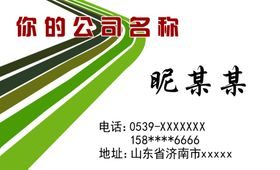 商务名片卡简约欧式高雅
