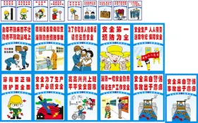 安全标语挂图宣传教育施工