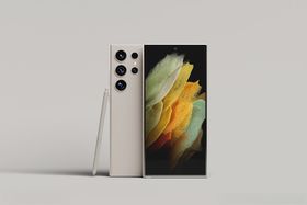 现代简约风格白色智能手机样机