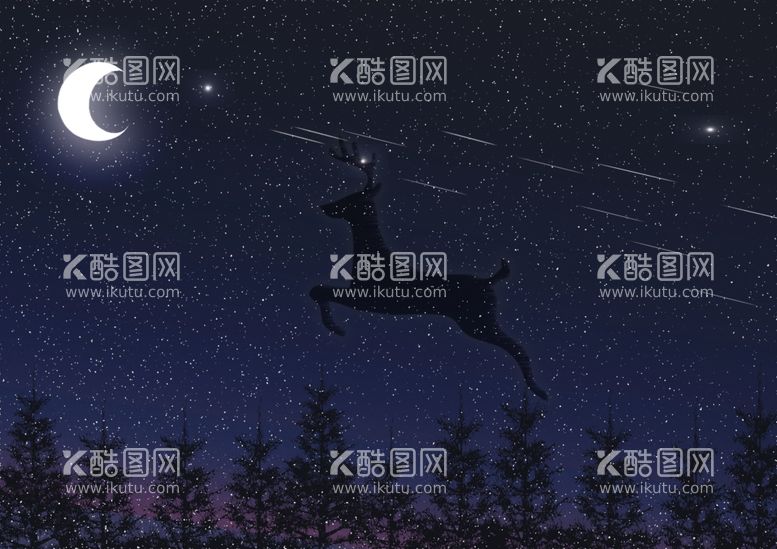 编号：57689312181403206633【酷图网】源文件下载-星空鹿