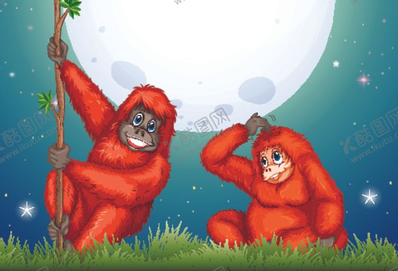 编号：58423210101035073958【酷图网】源文件下载-卡通猩猩