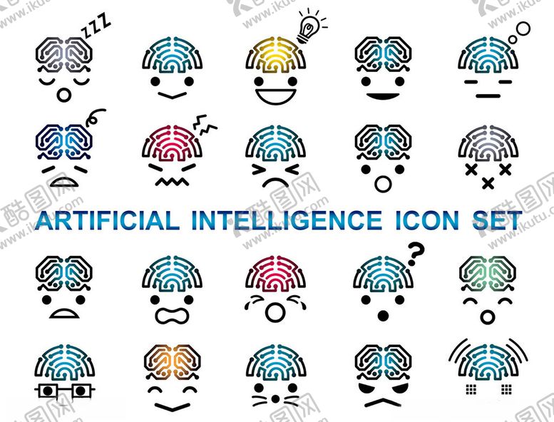 编号：40731506191613148192【酷图网】源文件下载-人工智能图标集