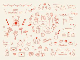 红色系节日装饰素材集合