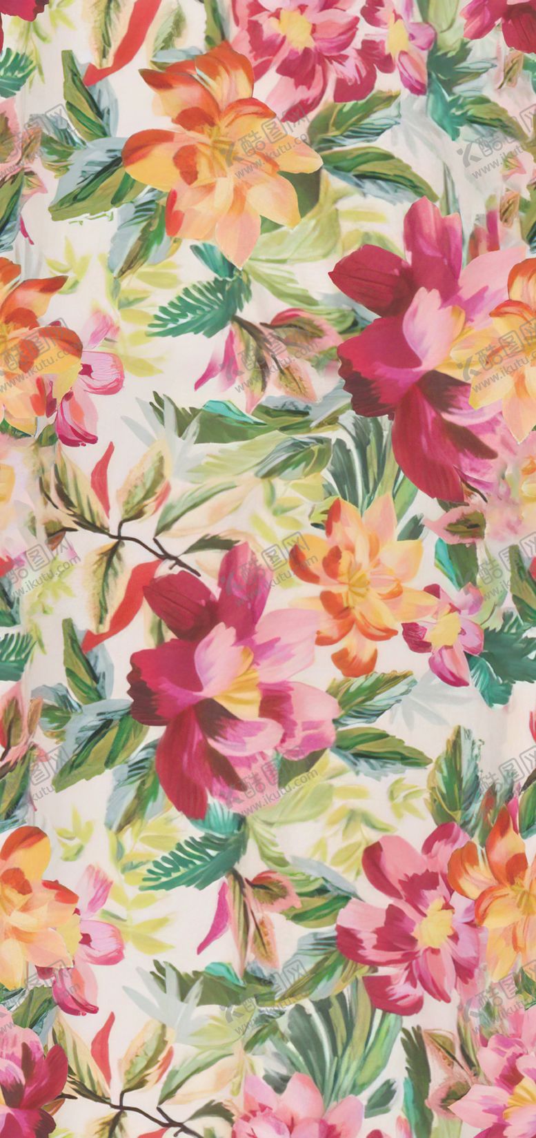 编号：17140304071214036830【酷图网】源文件下载-多彩花卉图案纹理