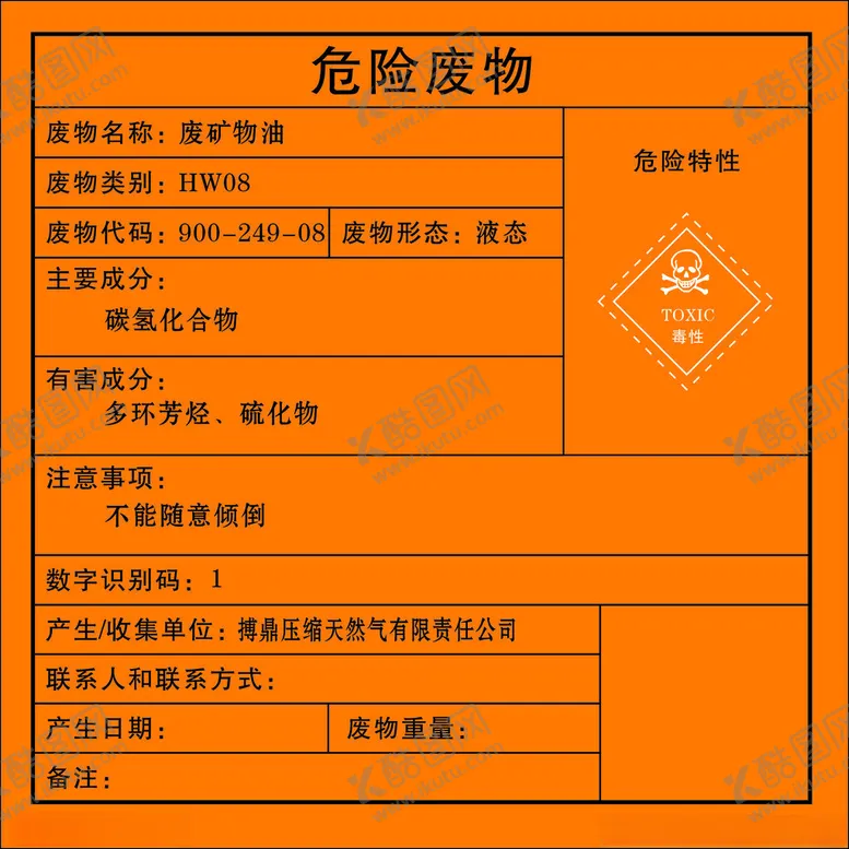 编号：89500002071427376231【酷图网】源文件下载-危险废物