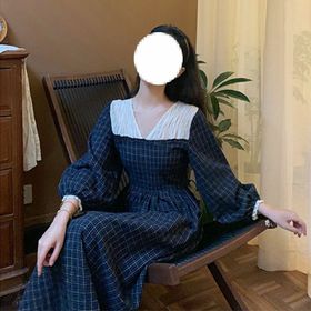复古气质女神气质连衣裙