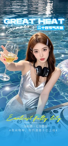 酒吧大暑海报