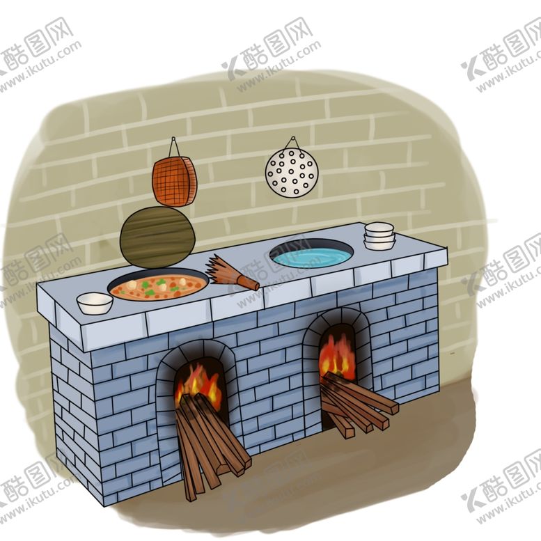 编号：98967809291423245571【酷图网】源文件下载-农家灶台免抠设计元素分层文档