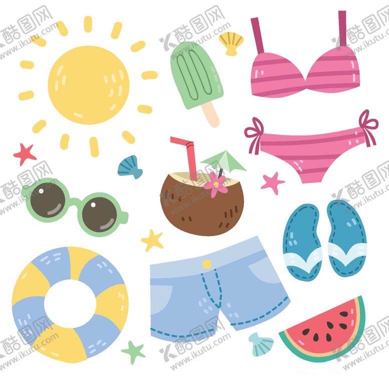 编号：53156310290816122284【酷图网】源文件下载-夏日元素