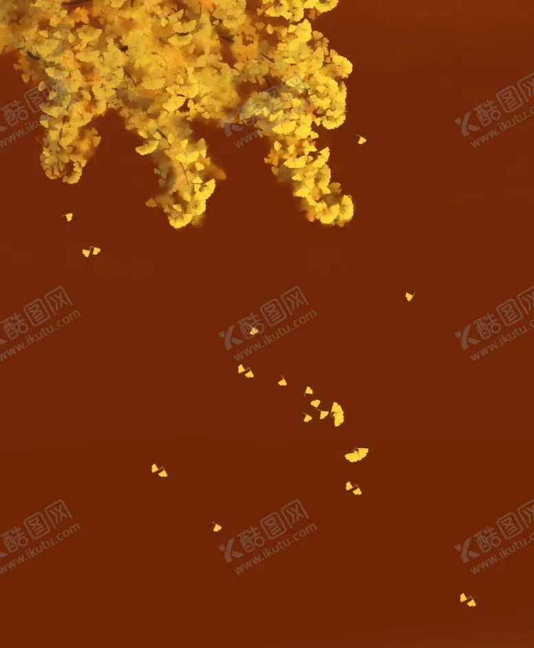 编号：50823006300933362362【酷图网】源文件下载-手绘银杏