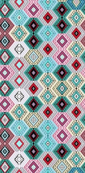 多彩几何图案编织纹理