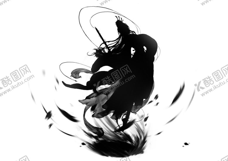 编号：13836701301327214538【酷图网】源文件下载-水墨人物
