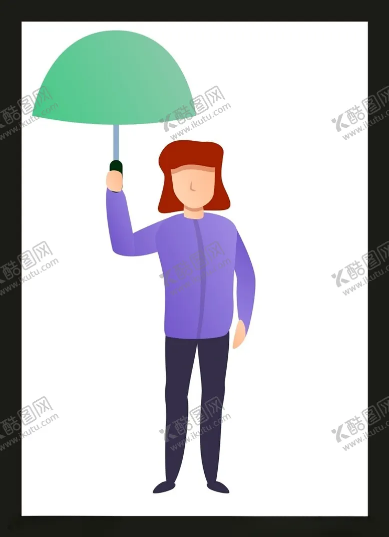 编号：68456001302047568805【酷图网】源文件下载-打伞女孩