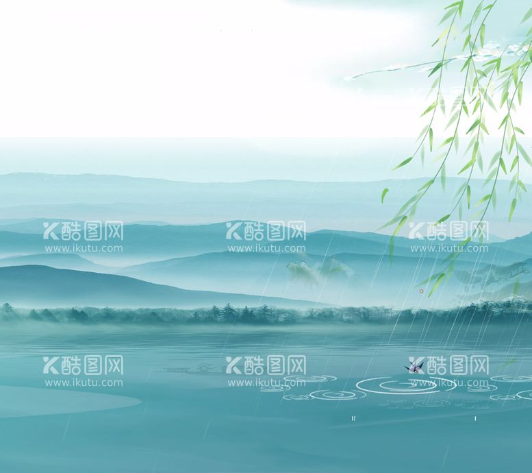 编号：96908610170932189303【酷图网】源文件下载-山水画背景 