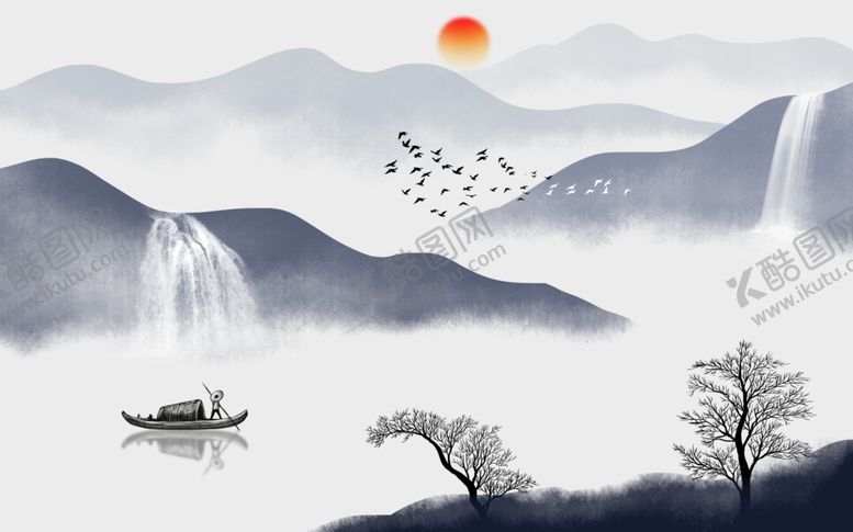 编号：61881810052328013194【酷图网】源文件下载-水墨山水